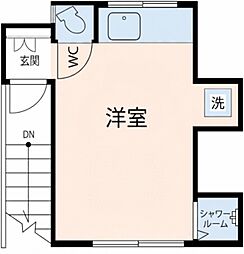 東池袋アパートメント ワンルームの間取図画像