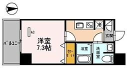 リベラーレ中野 1階1Kの間取り