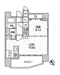 STAGEFIRST浅草橋3 1LDKの間取図画像