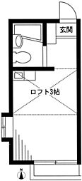 MSコーポ ワンルームの間取図画像