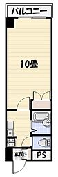 クレストガーデン野田 1Kの間取図画像