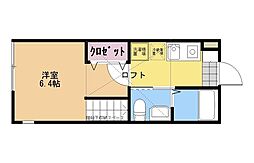 ブエナビスタ 1Kの間取図画像