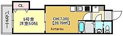 金太郎ヒルズ106 1DKの間取図画像