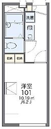 レオパレスハーモニー 1Kの間取図画像
