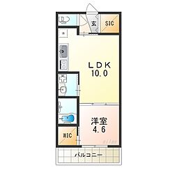 Osaka Metro千日前線 北巽駅 徒歩2分の賃貸アパート 1階1LDKの間取り