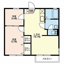 間取図画像 2LDK