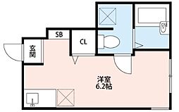 Avance春日町 ワンルームの間取図画像