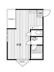パークヒルズ美堀 4階ワンルームの間取り
