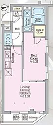アイルプレミアム西新宿 1LDKの間取図画像