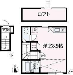 GE Nerima ワンルームの間取図画像
