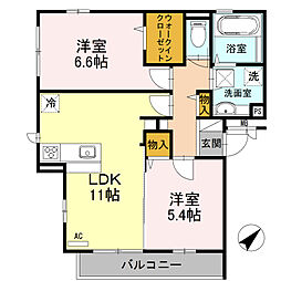 間取図画像 2LDK