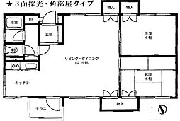 東急ドエル宮崎台ビレジ2ブロック 2LDKの間取図画像
