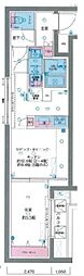 ジェノヴィア東向島スカイガーデン 1LDKの間取図画像