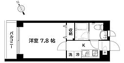 三鷹MDKビル 5階1Kの間取り