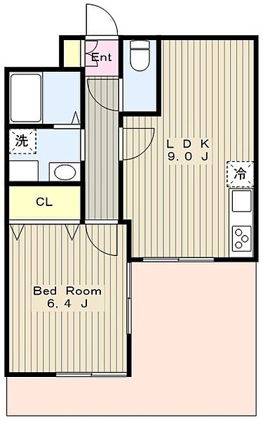 K.S柿生 602｜神奈川県川崎市麻生区上麻生５丁目(賃貸マンション1LDK・6階・38.78㎡)の写真 その2