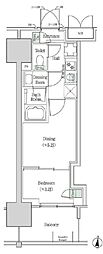 ブルックサイドレジデンス木場 2Kの間取図画像