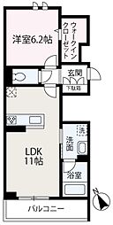 Ｇｒａｎｚ志木本町 2階1LDKの間取り