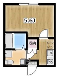 Ambition八千代緑が丘 2階1Kの間取り