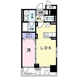 ステージ　グラシア 2階1LDKの間取り