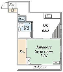間取図画像 1DK