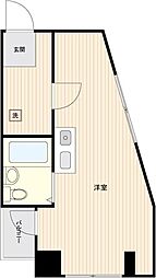 グラン池袋 2階ワンルームの間取り