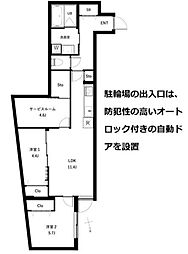 JR総武線 西荻窪駅 徒歩13分の賃貸マンション 2階3LDKの間取り