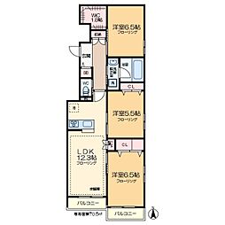 仮称 南葛西2丁目メゾン 3LDKの間取図画像