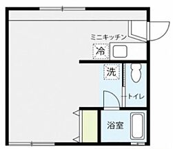 カーサ千歳船橋 ワンルームの間取図画像