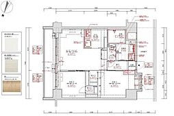 ドゥーエ東十条 3階2LDKの間取り