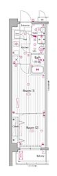 ガーラ・ヒルズ新宿 2Kの間取図画像