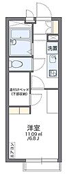 レオパレスプリマベーラ荻窪2 2階1Kの間取り