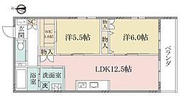 （シニア限定）ヘーベルヴィレッジ練馬平和台〜オカバ練馬平和台 2階2LDKの間取り