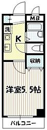 ミネックス 1Kの間取図画像