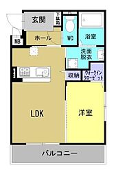 SUPERIORE 1LDKの間取図画像