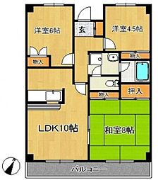 ルミエール・神木 3LDKの間取図画像