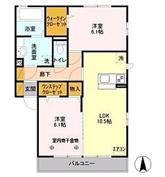 間取図画像 2LDK