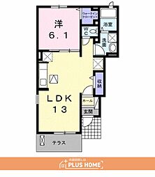 セレッソ・アンジュ2 1LDKの間取図画像