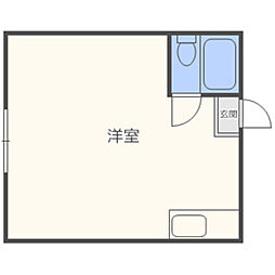 ルミエール井尻 ワンルームの間取図画像