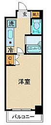 スカイコート新大塚 1Kの間取図画像
