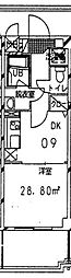 KMリシェス 1DKの間取図画像