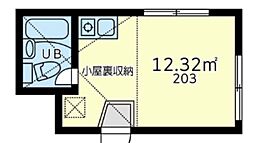 ネオステージ浅田 ワンルームの間取図画像