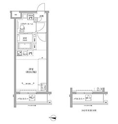 RELUXIA中野江古田 ワンルームの間取図画像