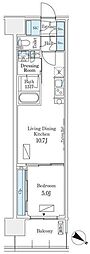 ロイヤルパークス有明 1LDKの間取図画像
