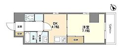 オーキッドレジデンス板橋 1DKの間取図画像