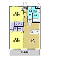 WestHills 2LDKの間取図画像