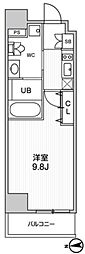 ALTERNA中野 1Kの間取図画像