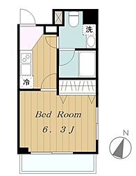 アーデン町田 1Kの間取図画像