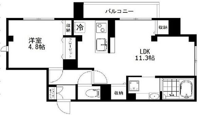 ホームズ でお部屋探し Crest荻窪 3階 1ldk 賃料15 6万円 43 29 賃貸マンション住宅情報 物件番号 取扱い不動産会社 アエラス荻窪店 株式会社アエラス Gr