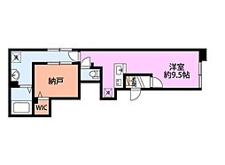 JR上越新幹線 新潟駅 徒歩12分の賃貸アパート 1階ワンルームの間取り