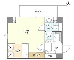 シェノン三軒茶屋 ワンルームの間取図画像
